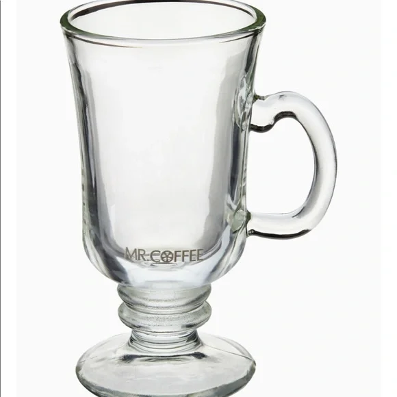 Mr. Coffee Cafe Pub 4 Pack 9oz Irish Glass Mug Set - Picture 2 of 2